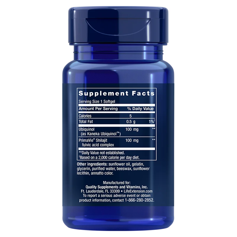 Super Ubiquinol CoQ10 com Suporte mitocondrial avançado, 100 mg, 60 gels