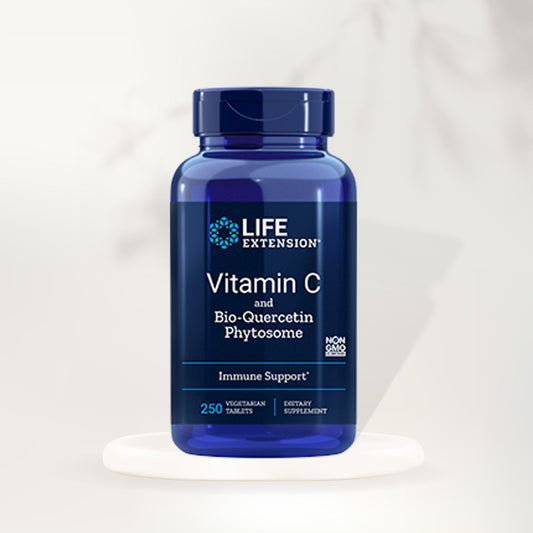 Vitamina C e Fitossomas com Bio-Quercetina ultra-absorvível - 60 cápsulas - Aging Back Club